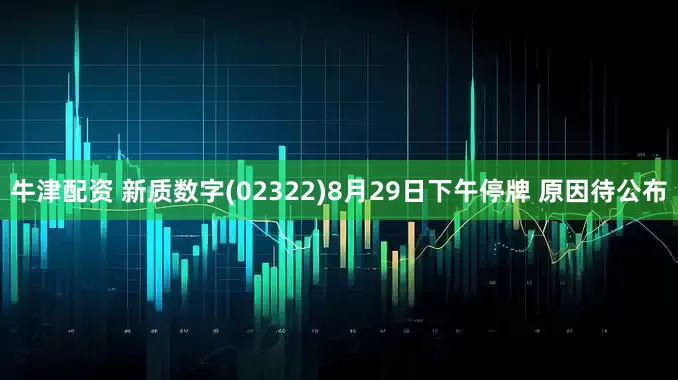 牛津配资 新质数字(02322)8月29日下午停牌 原因待公布